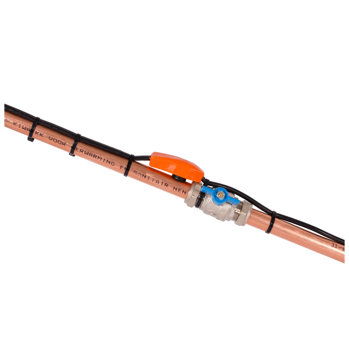 Vorstbeveiliging verwarmingskabel met temperatuursensor 4m verwarmingskabel Vorstbeveiligingskabel met geaarde stekker voor waterleidingen in huis, zwembad, vijver